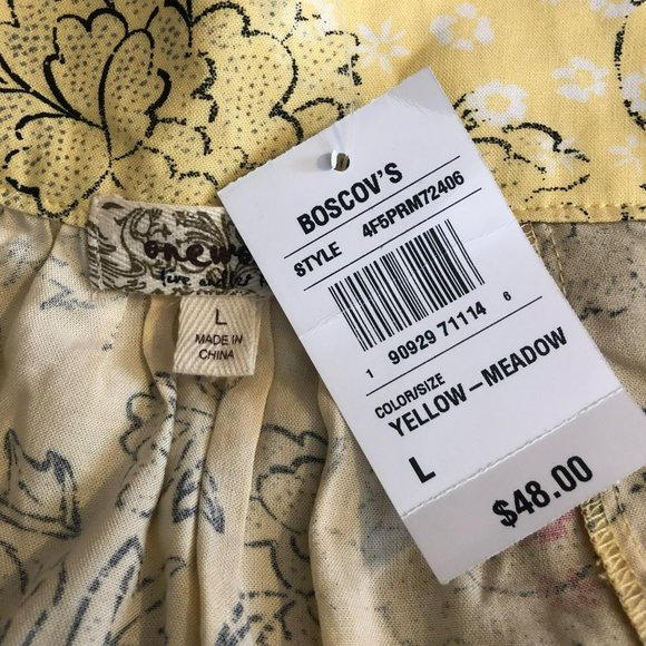 NWT One World Square Neck Boho Oversized Boxy Top - Picture 6 of 6